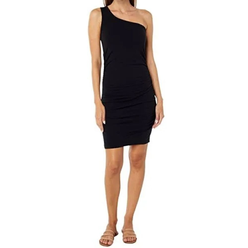 Sundry black one shoulder dress size 2